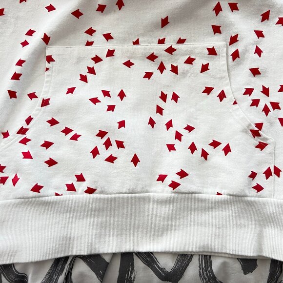 $1795 Authentic DIOR Made in ITALY Women's White Red Hoodie Sweatshirt Sz.XS ? M - Picture 7 of 12